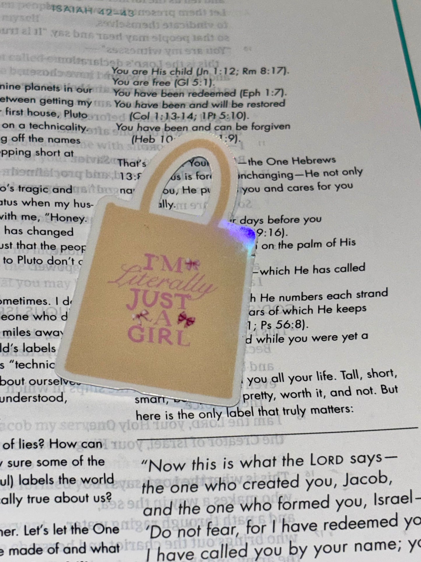 “I’m literally just a girl” sticker