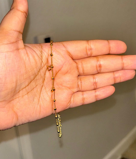 Double love anklet