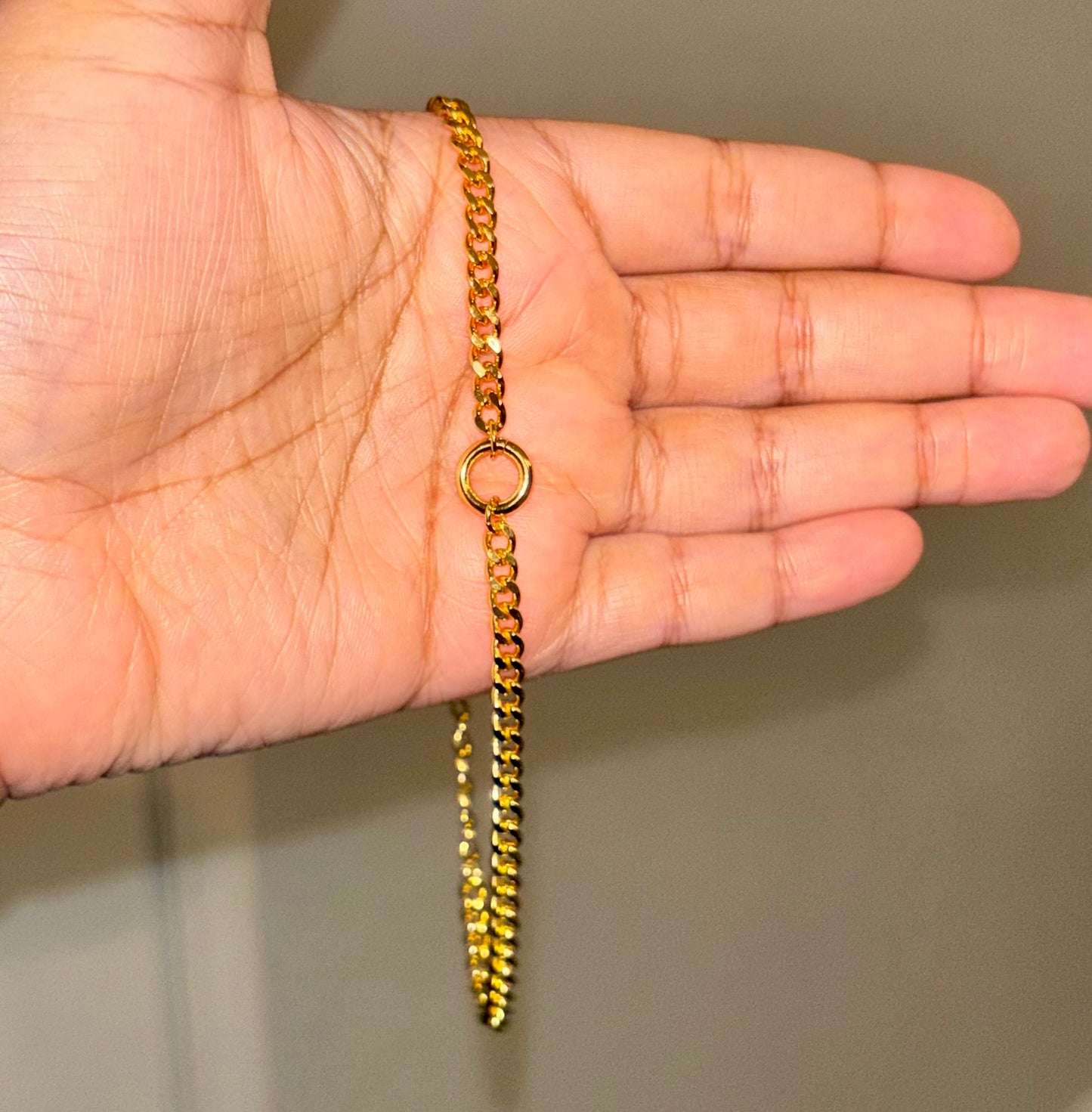 Simple chain anklet