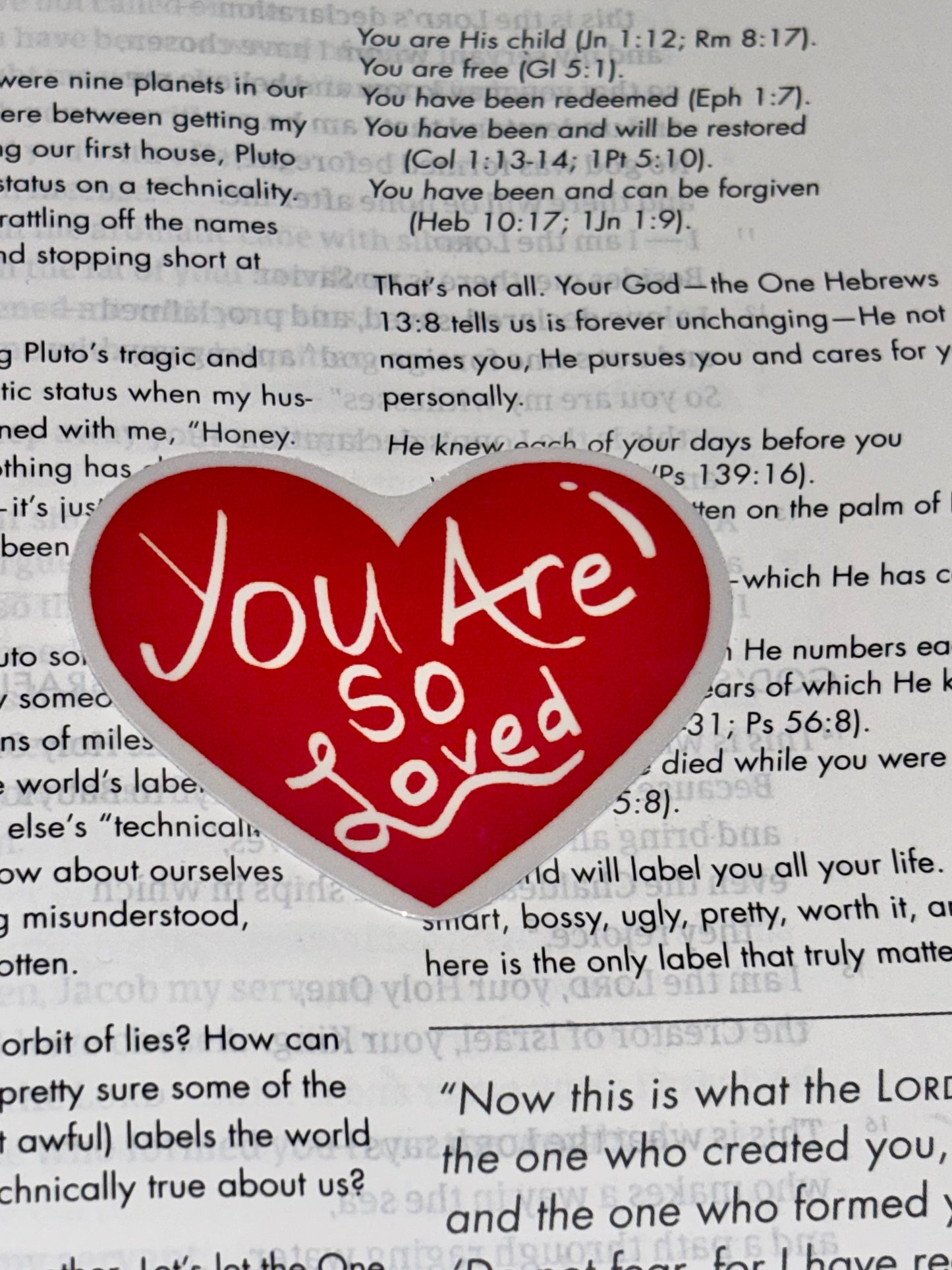 “You are so loved” sticker
